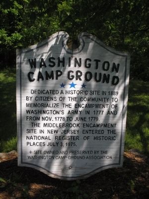 Washington Camp Ground Marker image. Click for full size.