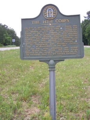 The 14th Corps Marker image. Click for full size.