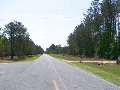Old Mount Pleasant Marker at left, looking southeast along Kildare-Clyo Road. Click for full size. Old Mount Pleasant Marker at left, looking southeast along Kildare-Clyo Road image. Click for full size.