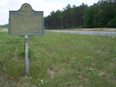 John Abbot Marker, looking North. Click for full size. John Abbot Marker, looking North image. Click for full size.
