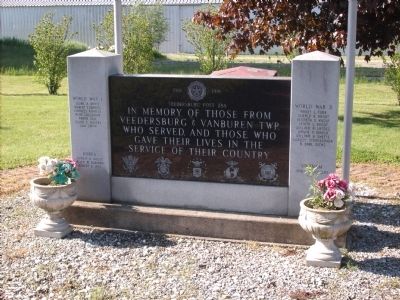 Veedersburg - VanBuren War Memorial image. Click for full size.