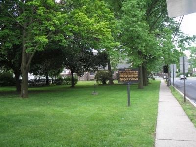 Marker for Washington's Arrival in Rahway. Click for full size. Marker for Washington's Arrival in Rahway image. Click for full size.