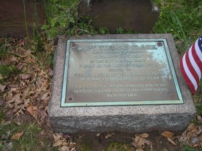 Capt. Thomas Clark Marker. Click for full size. Capt. Thomas Clark Marker image. Click for full size.