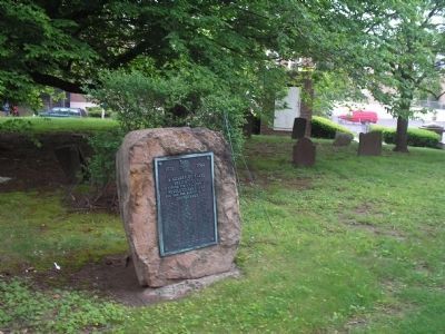 Marker in First Presbyterian Churchyard. Click for full size. Marker in First Presbyterian Churchyard image. Click for full size.