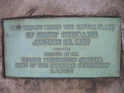 Shays' Rebellion - Springfield, Mass. image. Click for full size.