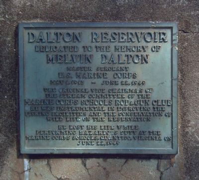 Dalton Reservoir Marker. Click for full size. Dalton Reservoir Marker image. Click for full size.