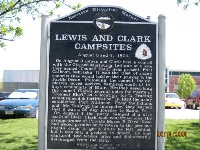 Lewis and Clark Campsites Marker image. Click for full size.