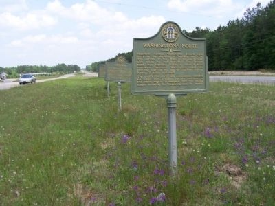 Washington's Route Marker. Click for full size. Washington's Route Marker image. Click for full size.