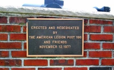 Rededication Plaque. Click for full size. Rededication Plaque image. Click for full size.