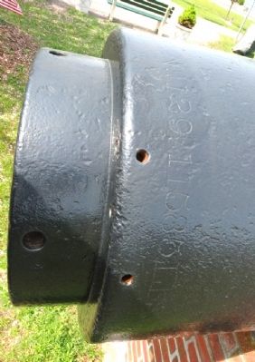 View of text on cannon from right image. Click for full size.