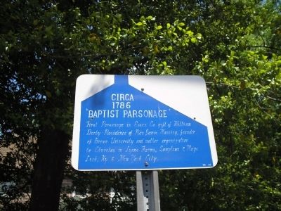 Baptist Parsonage. Click for full size. Baptist Parsonage image. Click for full size.