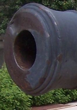 Close-up of the gun's muzzle.. Click for full size. Close-up of the gun's muzzle. image. Click for full size.