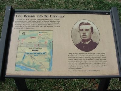 Five Rounds into the Darkness Marker image. Click for full size.