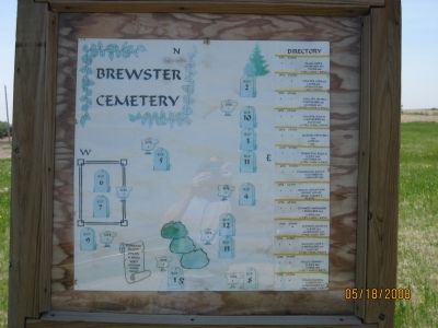 Hand-drawn map of the burial sites. image. Click for full size.