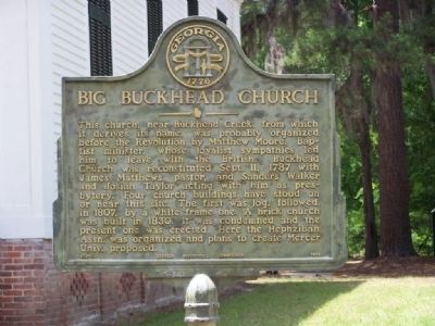 Big Buckhead Church Marker. Click for full size. Big Buckhead Church Marker image. Click for full size.