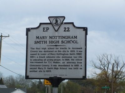 Mary Nottingham Smith High School Marker image. Click for full size.