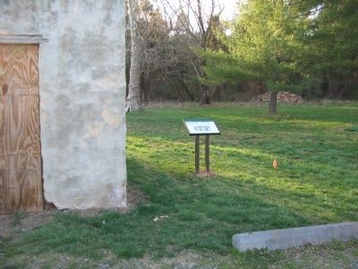Marker Seen from the Parking Lot Next to the Well House. Click for full size. Marker Seen from the Parking Lot Next to the Well House image. Click for full size.