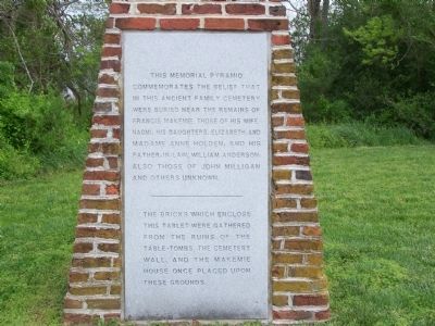 This Memorial Pyramid Marker. Click for full size. This Memorial Pyramid Marker image. Click for full size.