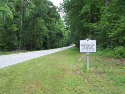 St. Nicholas Church Marker looking North on SC 641. Click for full size. St. Nicholas Church Marker looking North on SC 641 image. Click for full size.