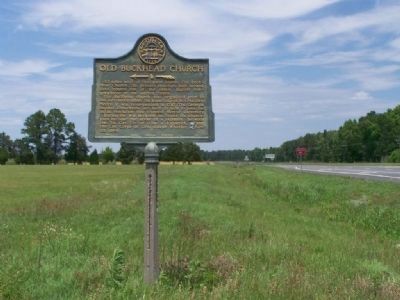 Old Buckhead Church Marker, looking North along US 25. Click for full size. Old Buckhead Church Marker, looking North along US 25 image. Click for full size.