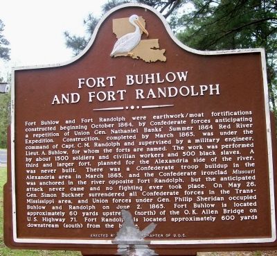 Fort Buhlow and Fort Randolph Marker image. Click for full size.