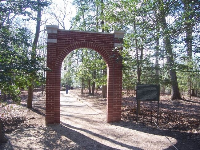 Entrance to Slave Burial Ground. Click for full size. Entrance to Slave Burial Ground image. Click for full size.
