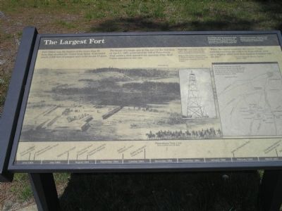 The Largest Fort Marker image. Click for full size.