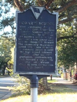 Howard School Marker. Click for full size. Howard School Marker image. Click for full size.