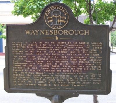 Waynesborough Marker. Click for full size. Waynesborough Marker image. Click for full size.
