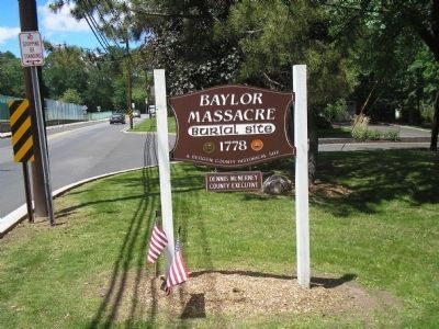 Baylor Massacre Burial Site image. Click for full size.