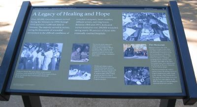 A Legacy of Healing and Hope Marker image. Click for full size.