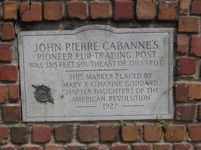 John Pierre Cabanne's Marker image. Click for full size.