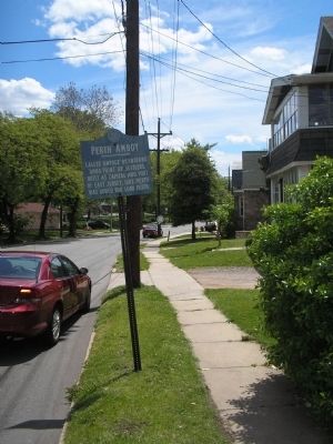 Marker on New Brunswick Avenue. Click for full size. Marker on New Brunswick Avenue image. Click for full size.
