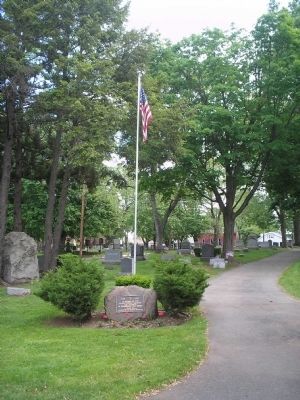 Marker and Flagpole image. Click for full size.