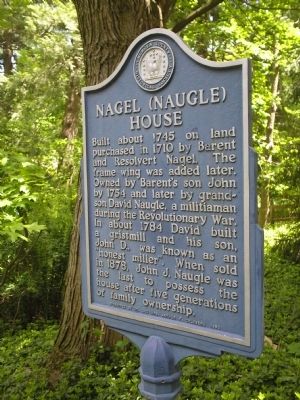Nagel (Naugle) House Marker image. Click for full size.