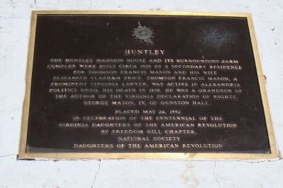 Huntley Marker. Click for full size. Huntley Marker image. Click for full size.
