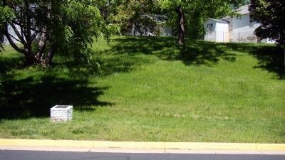 Marker on the Curb and Huntley on the Hill Above. Click for full size. Marker on the Curb and Huntley on the Hill Above image. Click for full size.