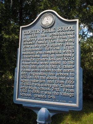 Closter Public School Marker image. Click for full size.