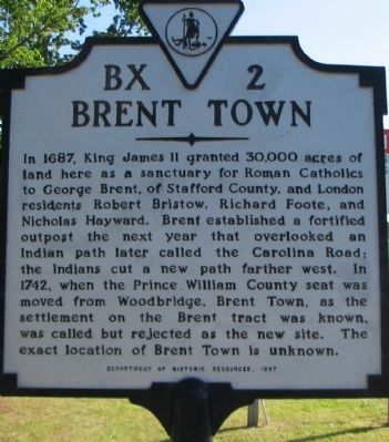 Brent Town Marker. Click for full size. Brent Town Marker image. Click for full size.