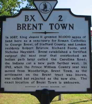 Brent Town Marker image. Click for full size.