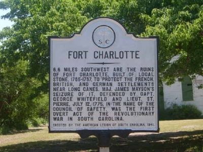 Fort Charlotte Marker image. Click for full size.