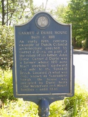 Garret J. Durie House Marker. Click for full size. Garret J. Durie House Marker image. Click for full size.