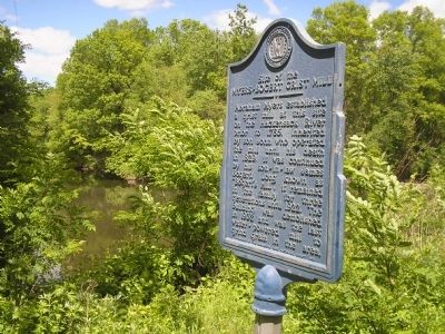 Marker at the Hackensack River image. Click for full size.