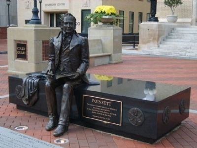 Joel Poinsett Statue -<br>Located In Front of the Old Courthouse image. Click for full size.