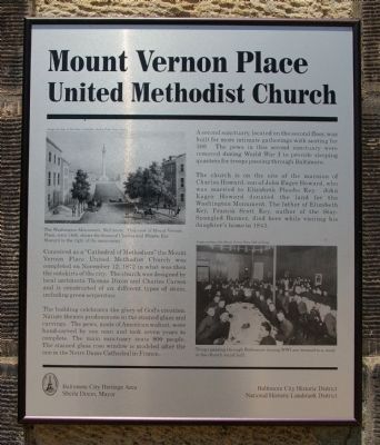 Mount Vernon Place United Methodist Church Marker image. Click for full size.