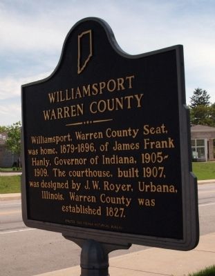 Willaimsport - Warren County Marker image. Click for full size.