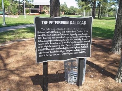 The Petersburg Railroad Marker image. Click for full size.