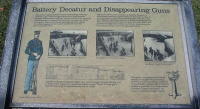 Battery Decatur and Disappearing Guns Marker. Click for full size. Battery Decatur and Disappearing Guns Marker image. Click for full size.