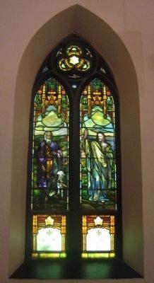Stained glass window.. Click for full size. Stained glass window. image. Click for full size.