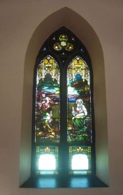 Stained glass window.. Click for full size. Stained glass window. image. Click for full size.